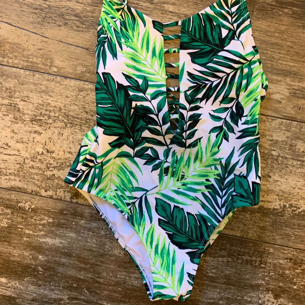 one piece floral swimsuit